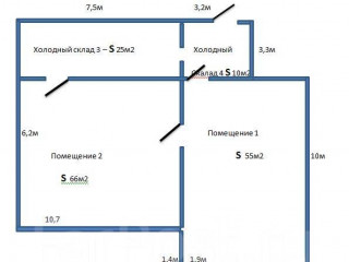 Аренда помещения свободного назначения 145 м² 2-й микрорайон 19 