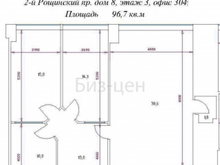 Фотография Аренда офиса, 97 м² , 2-й Рощинский проезд 8 №10 Фотография Аренда офиса, 97 м² , 2-й Рощинский проезд 8 №10