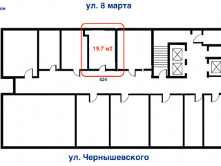 Фотография Аренда офиса, 20 м² , Чернышевского ул 16 №9 Фотография Аренда офиса, 20 м² , Чернышевского ул 16 №9