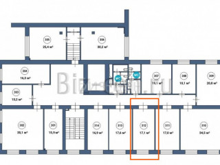 Аренда офиса 17 м² Верхняя Красносельская улица 17Ас1Б 