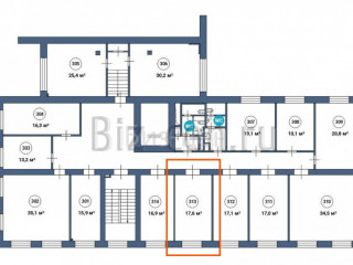 Аренда офиса 18 м² Верхняя Красносельская улица 17Ас1Б 