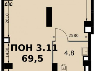 Продажа помещения свободного назначения 70 м² микрорайон Клязьма-Старбеево 1