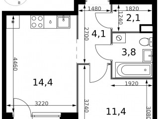 Продажа помещения свободного назначения 53 м² микрорайон Клязьма-Старбеево 1