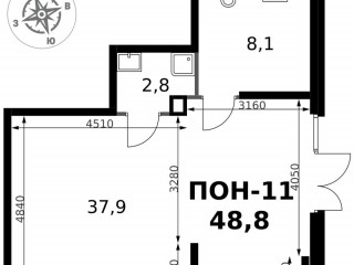 Продажа помещения свободного назначения 49 м² микрорайон Клязьма-Старбеево 1