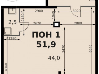Продажа помещения свободного назначения 52 м² микрорайон Клязьма-Старбеево 1
