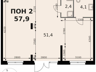 Продажа помещения свободного назначения 58 м² микрорайон Клязьма-Старбеево 1