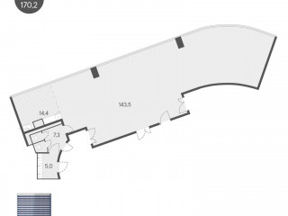 Продажа офиса 170 м² Боровское шоссе 51с3