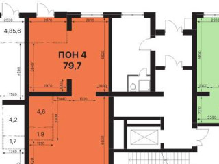 Продажа помещения свободного назначения 80 м² ЖК Дубровицы Клаб
