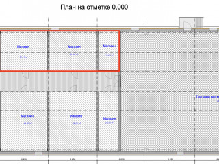План помещения: Аренда помещения свободного назначения, 100 м² , улица 50-летия ВЛКСМ 13В , №1