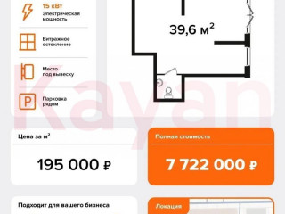Фотография Продажа помещения свободного назначения, 40 м² , улица Константина Гондаря №4