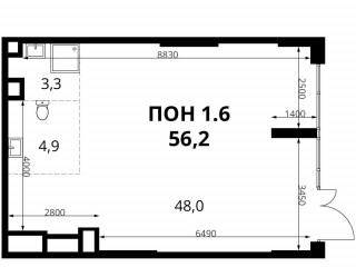 Фотография Продажа помещения свободного назначения, 56 м² , Монтажная улица вл8/24 №1 Фотография Продажа помещения свободного назначения, 56 м² , Монтажная улица вл8/24 №1