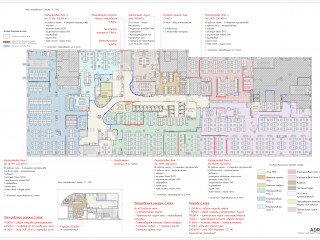 План помещения: Аренда офиса, 1159 м² , улица Малая Полянка 2 , №1