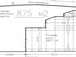 План помещения: Аренда склада, 685 м² , Соборная улица , №1 План помещения: Аренда склада, 685 м² , Соборная улица , №1