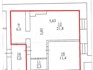 Аренда помещения свободного назначения 42 м² набережная Северной Двины 88