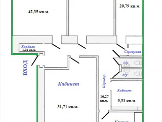 План помещения: Аренда офиса, 195 м² , 2-я Советская улица 27/2 , №1 План помещения: Аренда офиса, 195 м² , 2-я Советская улица 27/2 , №1