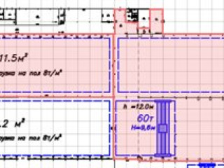 План помещения: Аренда производственного помещения, 4100 м² , Дизельная улица  , №1