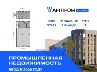 Продажа производственного помещения 1254 м² Алтуфьевское шоссе 27Ас43